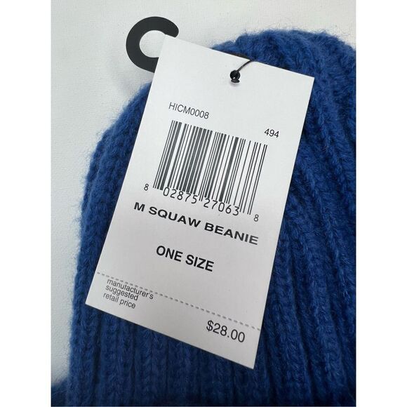 NWT Hurley Royal Blue Knit Stretchy Winter Beanie Style Hat - Picture 3 of 5